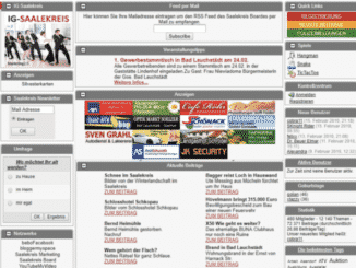 Screenshot Saalekreis-Board