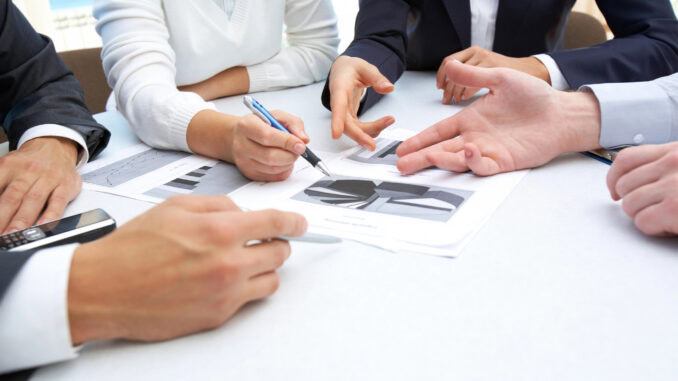 Besprechung im Unternehmen