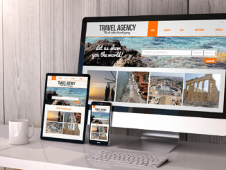 Reisebüro Website Computer und Handyformat